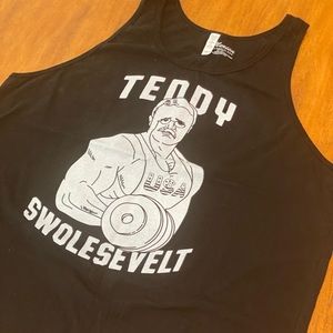 Merica Supply Co Teddy Swolesevelt Tank Top XL Mens Patriotic USA Gym Shirt NWT
